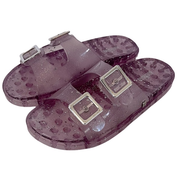 Melissa Jelly Glitter Sandals In Lilac Purple Size 6 - Picture 2 of 8
